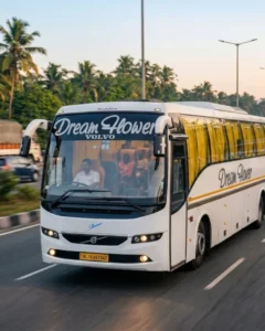 Luxury bus for rent in Kerala - Dream Flower Travels