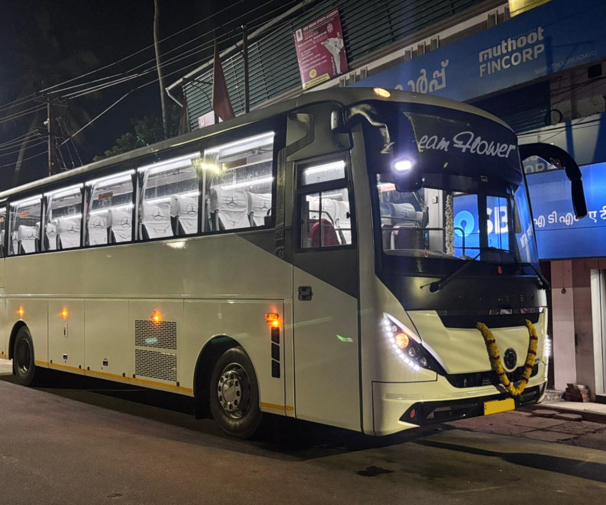 Our 45 Seater - Bharath Benz glider - Dream Flower Travels